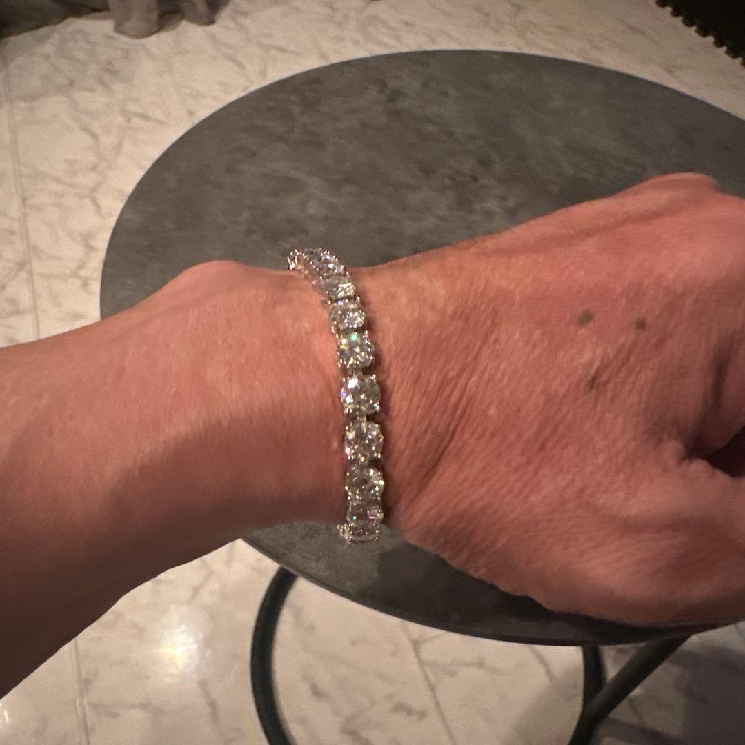 refind モアサナイト ブレスレット　19cm 6.5mm 定価3万8千円