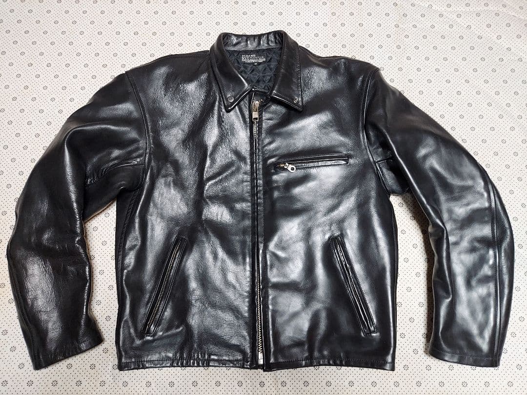 岩城滉一ブランド　K's Game 馬革シングルライダース　ブラック　※超希少品 岩城滉一ブランド K's Game 馬革シングルライダース ブラック ※超希少