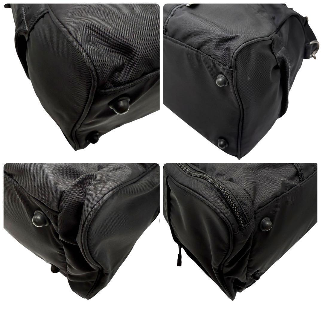 《美品》agnes b. VOYAGE 2way　ボストンバッグ　ナイロン　黒