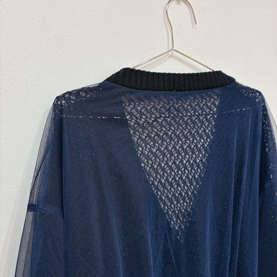 美品 Casper John 大森元貴着用 チュールレイヤードレースカーディガン