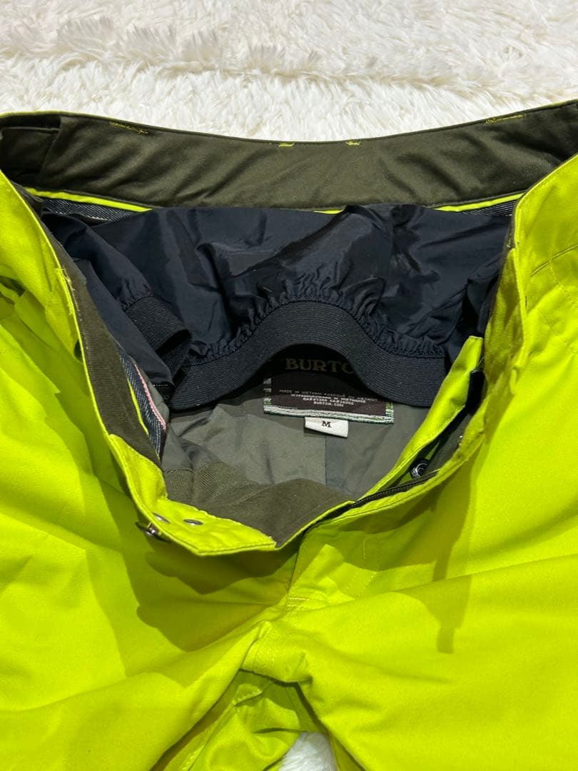 美品 BURTONスノーボードウェアカーゴパンツ メンズ L 蛍光ライム