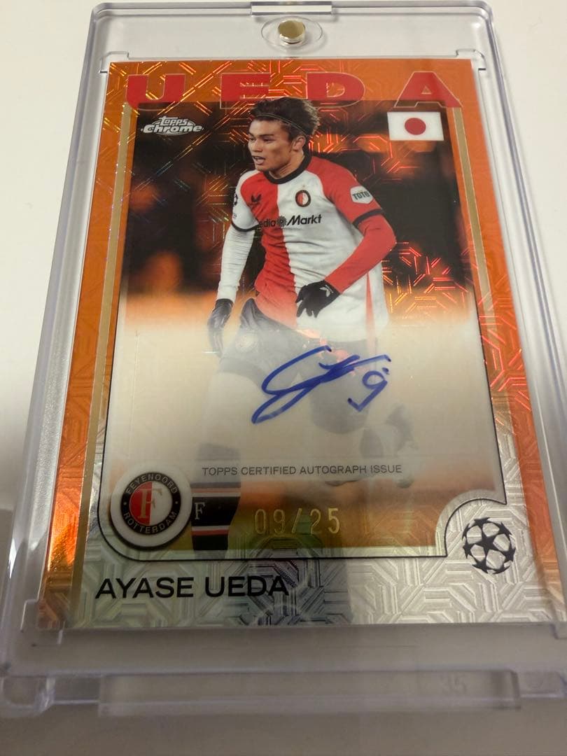 topps 上田綺世 直筆サイン入り オートグラフカード 09/25 - メルカリ