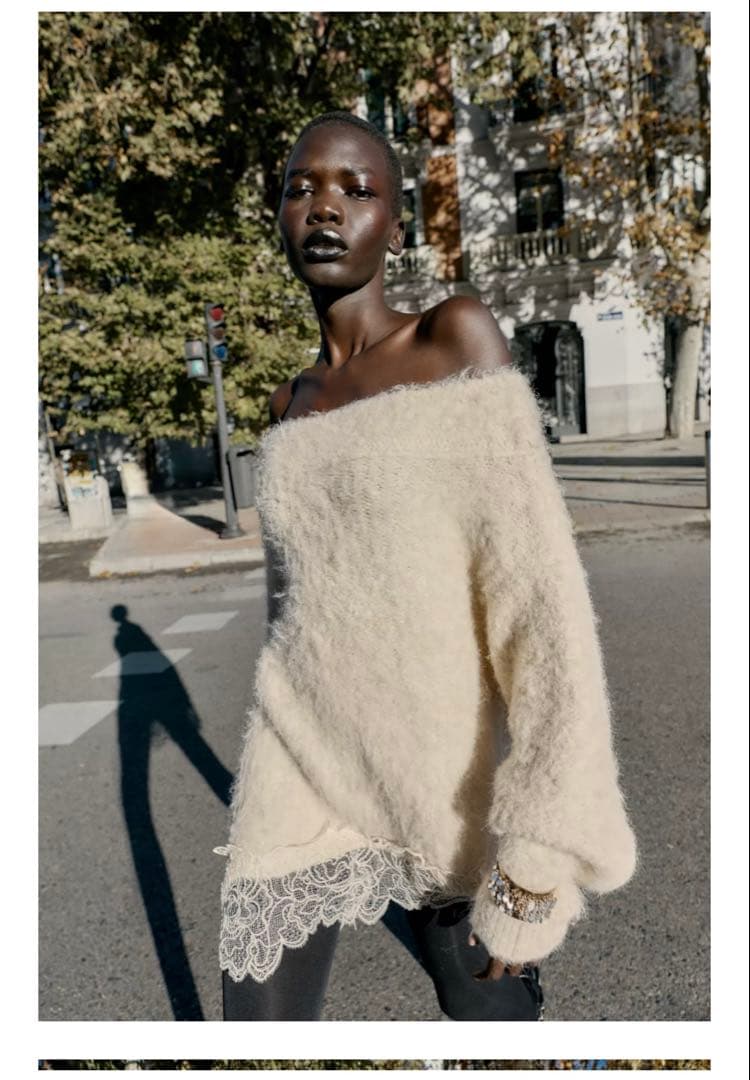 ZARA レースコンビニットセーター Sサイズ - メルカリ