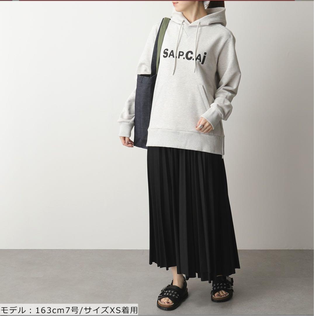 新品 sacai サカイ A.P.C. コラボ プルオーバー パーカー - メルカリ