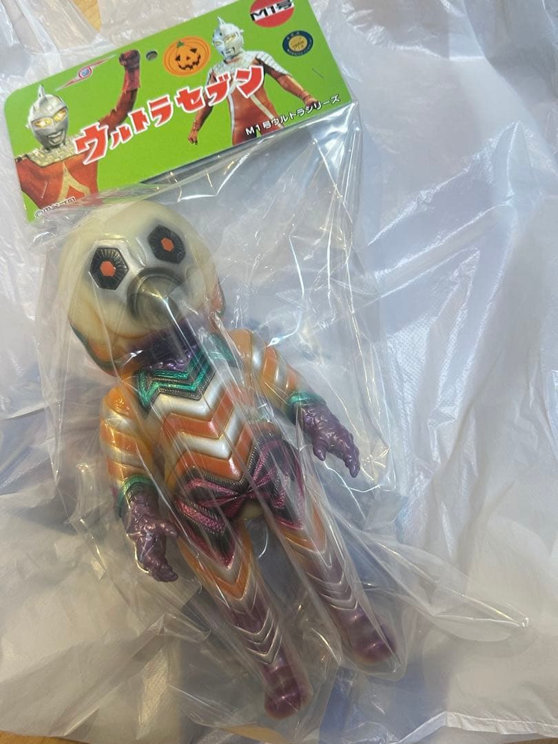 サイン付き　M1号 ガッツ星人 GID　ツブコン2025 ウルトラマン　ソフビ