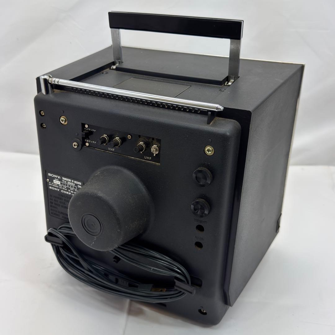 SONY ブラウン管 白黒テレビ TV-350U 箱付 動作現状品 昭和レトロ
