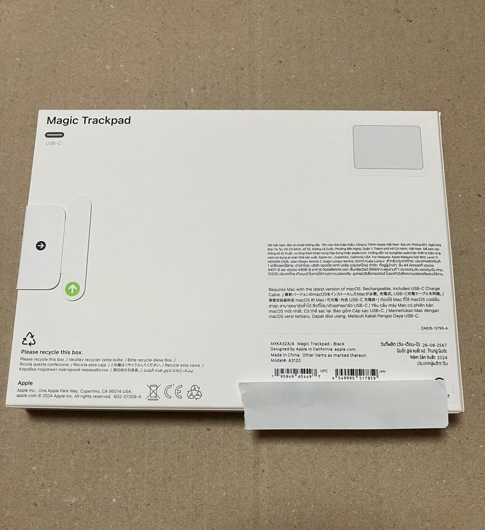 Apple MagicTrackpad BlackUSB-C MXKA3ZA/A - メルカリ
