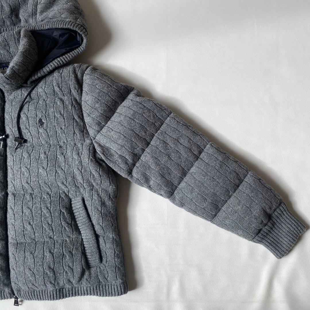 値下げ!美品ポロ ラルフローレン ケーブルダウン 定価10万越 - メルカリ