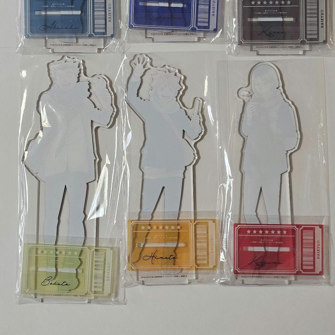 ハイキュー!!　コスモワールド　特大アクリルフィギュア　アクリルスタンド　特典