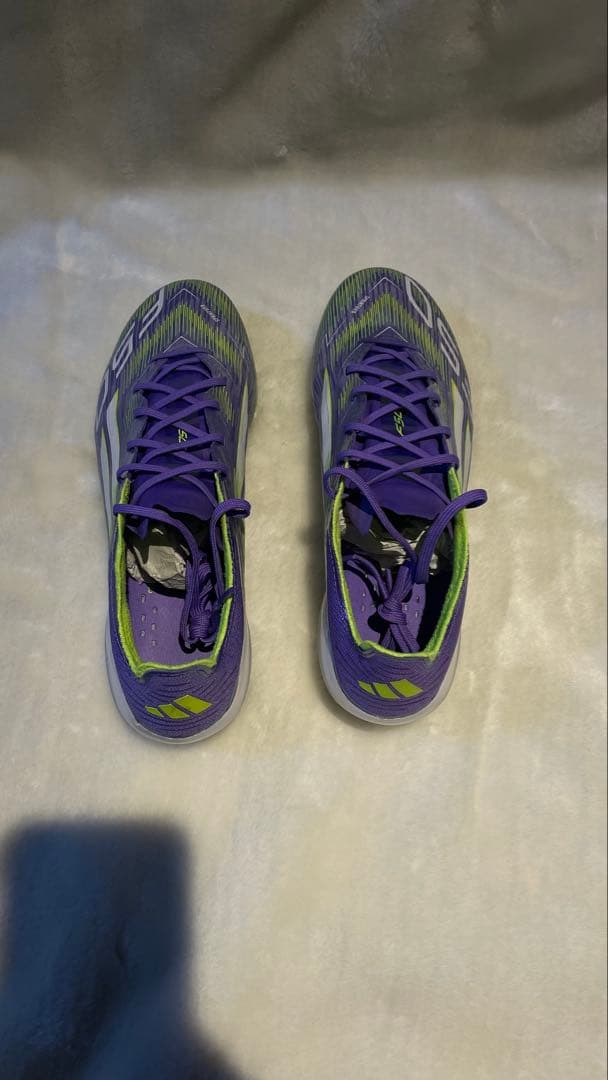 adidas F50 FG 25cm 紫/緑 収納袋、箱付き - メルカリ