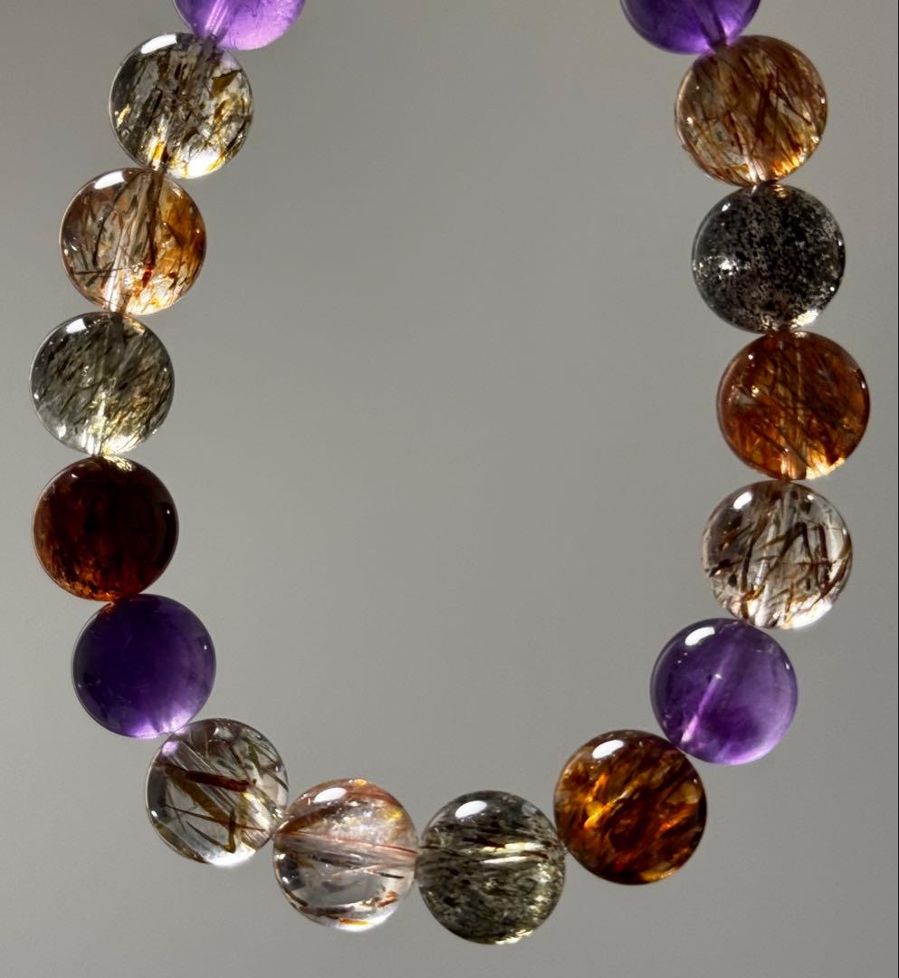 天然スーパーセブンブレスレット　10.5mm＋　♯1