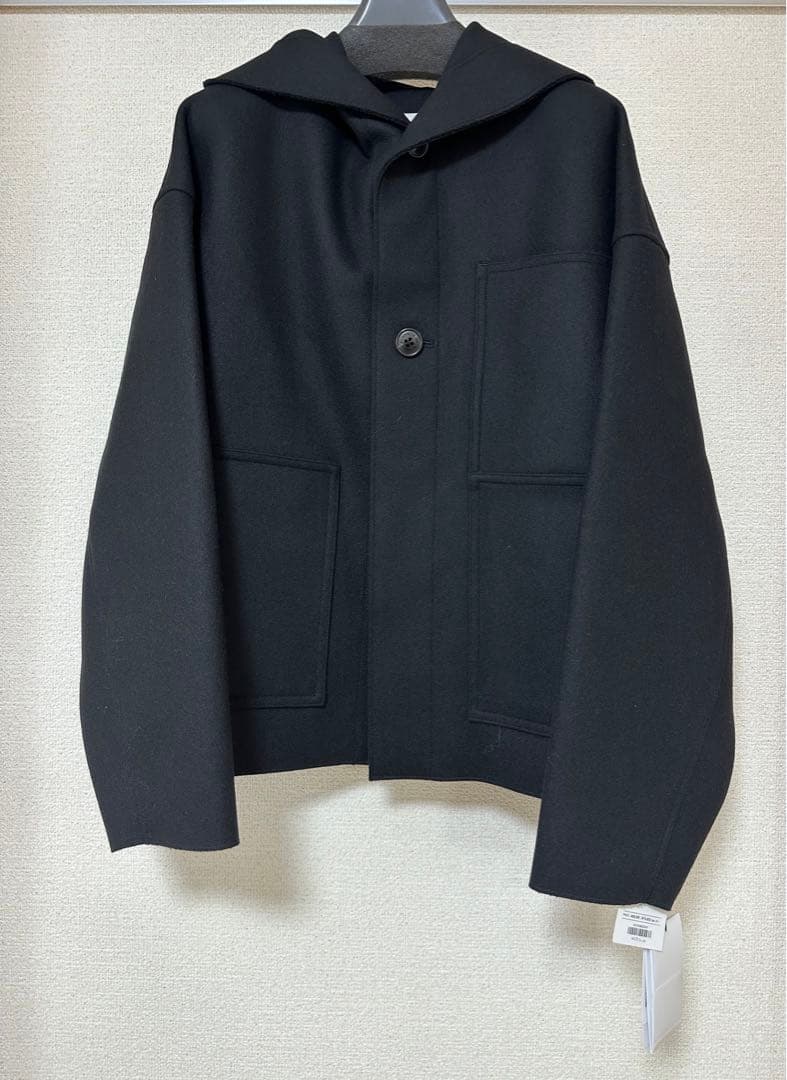 【HYKE(ハイク)】WORK JACKET ショート　ブラック　新品 初のショート丈ブルゾンが登場。春アウターをお探しの方、ハイク