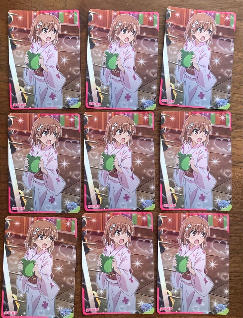 美少女モバゲー　とある魔術の禁書目録　御坂美琴　プロモカード とある魔術の禁書目録Ⅲ]ラバーマット（御坂美琴／制服）