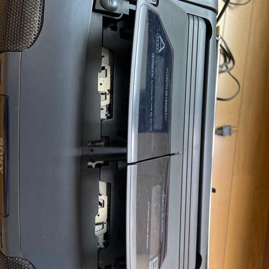 SONY ポータブル CD・MD・カセットデッキ取説有り リモコンなし