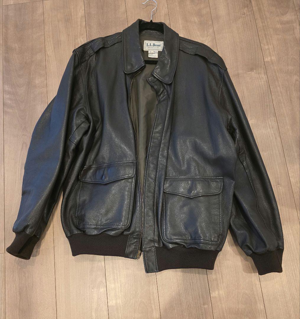 美品 80s USA製 L.L.Bean A-2 フライトジャケットTALON