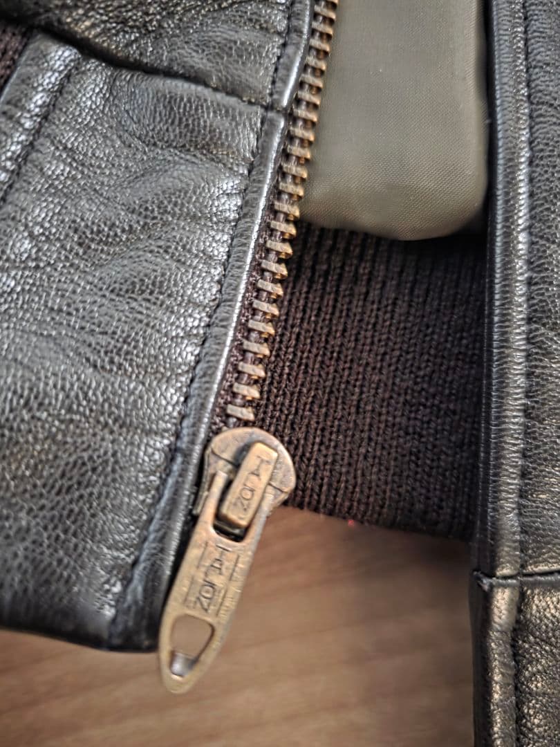 美品 80s USA製 L.L.Bean A-2 フライトジャケットTALON