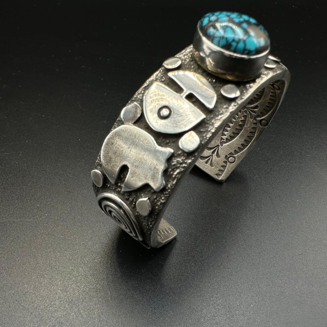 Alex Sanchez ペトログリフ バングル キングマンターコイズ - メルカリ