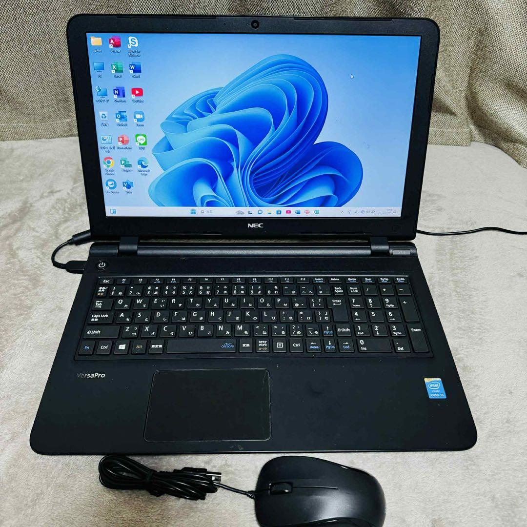 S274 NECノートパソコン i5メモリ8G高速Windows11オフィス付き - メルカリ