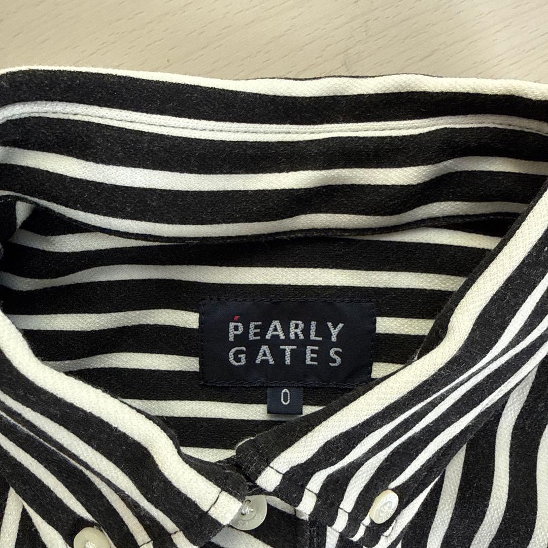 超美品！PEARLY GATES ストライプ シャツ サイズ0 - メルカリ