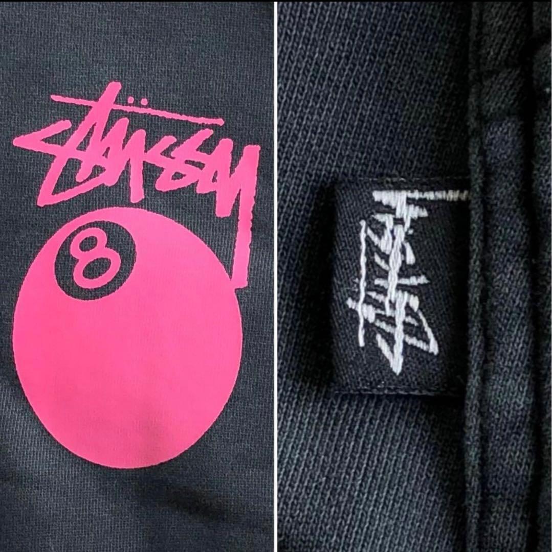 ビッグシルエット L】ステューシー パーカー 8ボール 黒 Y2K 90's