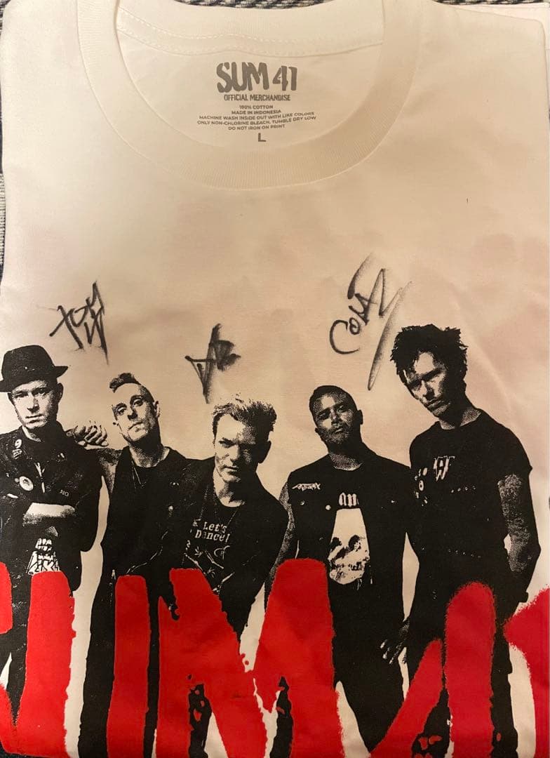 SUM41 サイン入り PUNK SPRING 2024 限定 Tシャツ