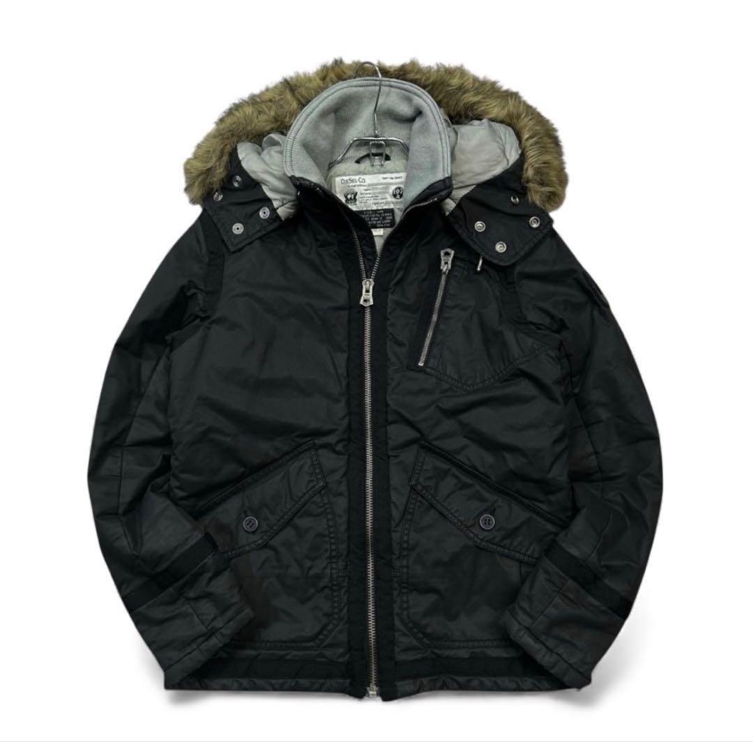 ご*ん様 Y2K OLD DIESEL N-2Bフライトジャケット メンズLブラ DIESEL N-2B フライトジャケット - メルカリ