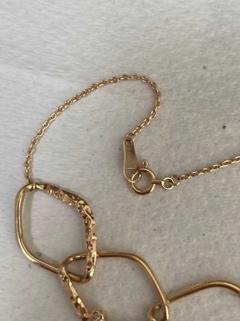 アガット　k10 ダイヤモンド　ブレスレット　2.98g