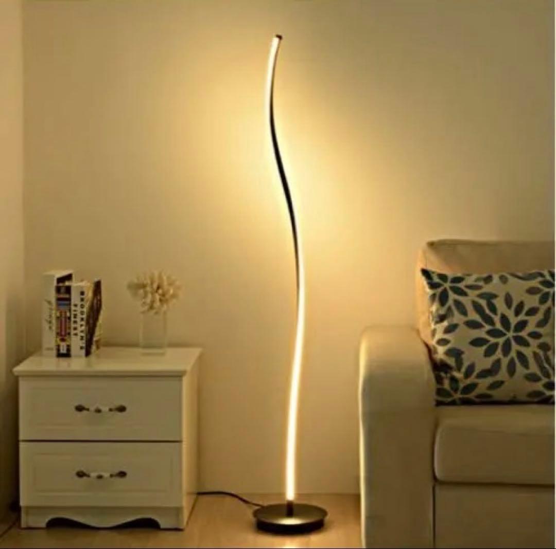 28W LED フロアランプ 調光機能付き 螺旋