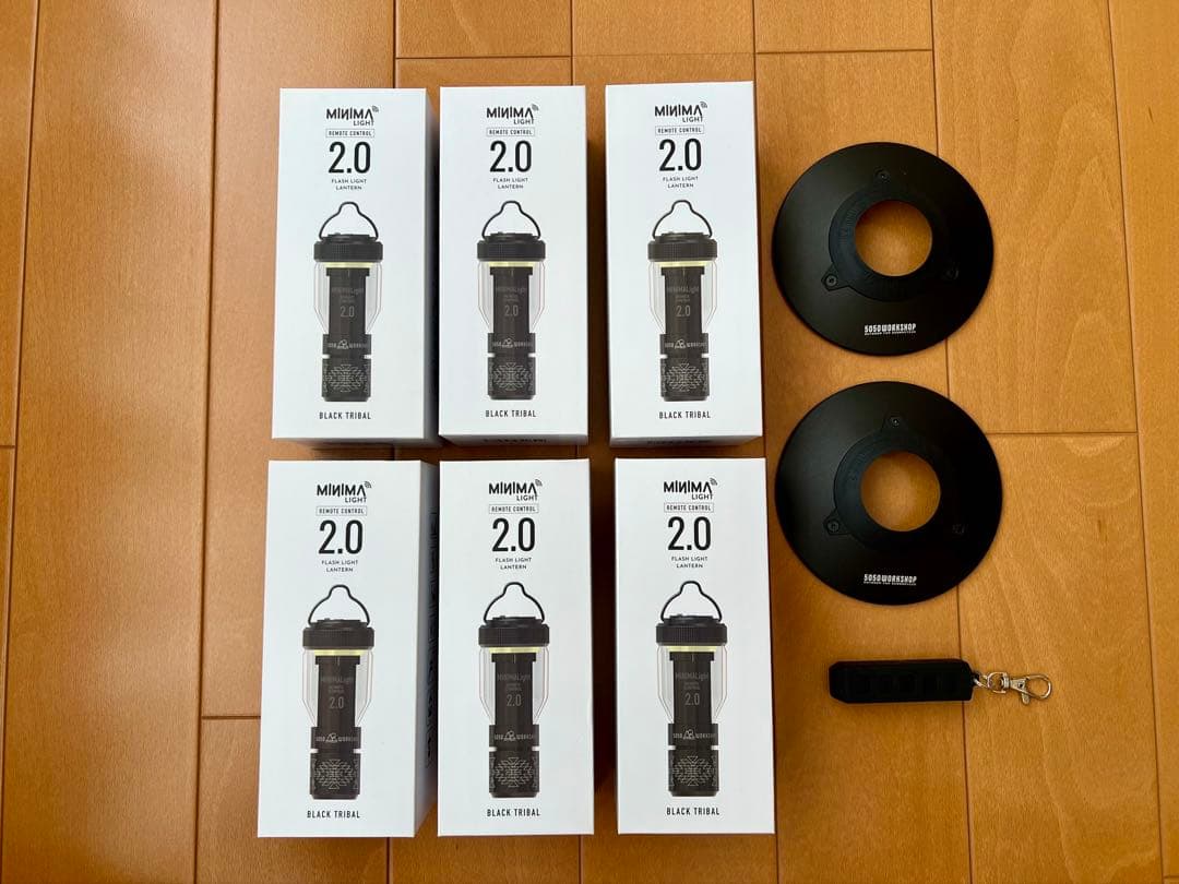 ミニマライト2.0 ブラック6個 オプションセット 便利すぎて戻れません！「ミニマライト（リモコン付）」 | CAMP HACK STORE