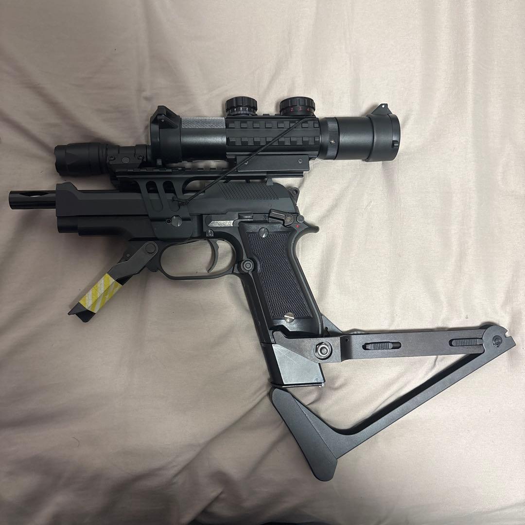 （動作良好）（合法）KSC M93RC カスタム品 KSC ☆【お取り寄せ】KSC M93R デザートスパルタン ABS タンカラー