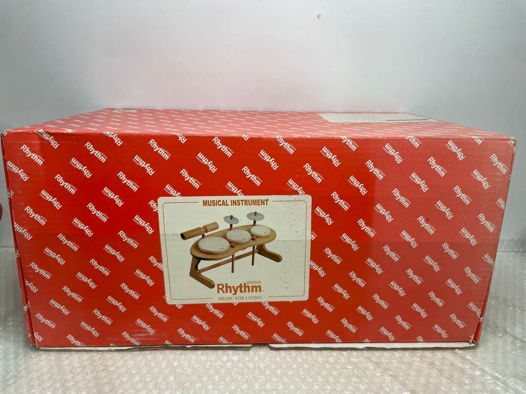美品【Rhythm poco】リズム・ポコ ドラムセット　木製 楽天市場】Rhythm poco リズムポコ ドラムセット RP-940/DS 子ども用