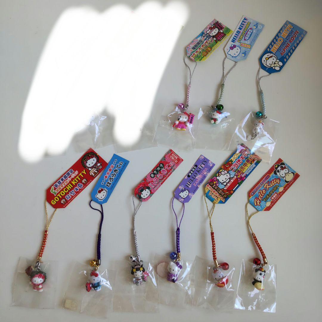 ご当地キティ　ストラップ　9個セット ご当地キティ 2007年 大阪限定 たこ焼き トラバージョン ストラップ