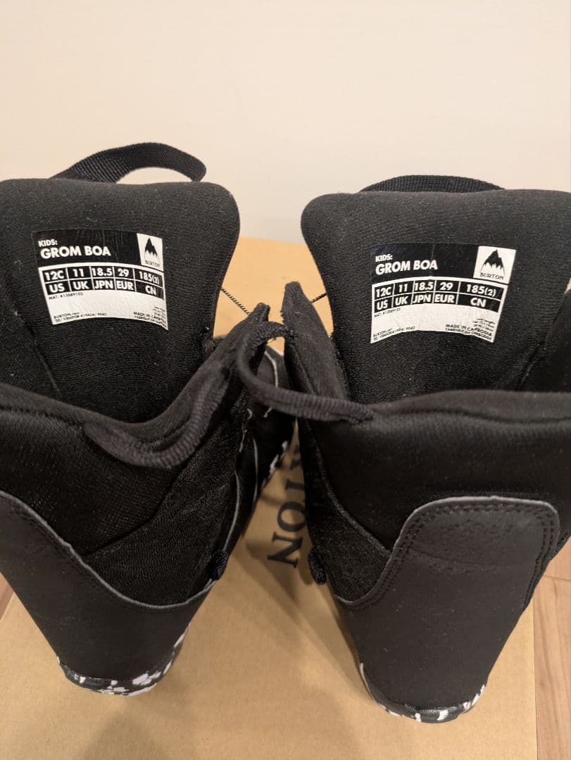 【美品】BURTON GROM BOA バートングロムボア　18.5cm キッズ