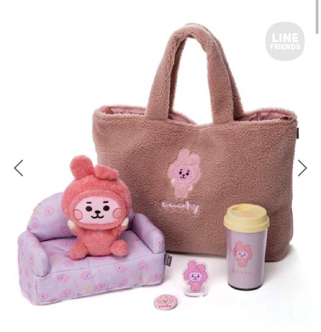 BT21 COKKY ハッピーバッグ ぬいぐるみ クッション