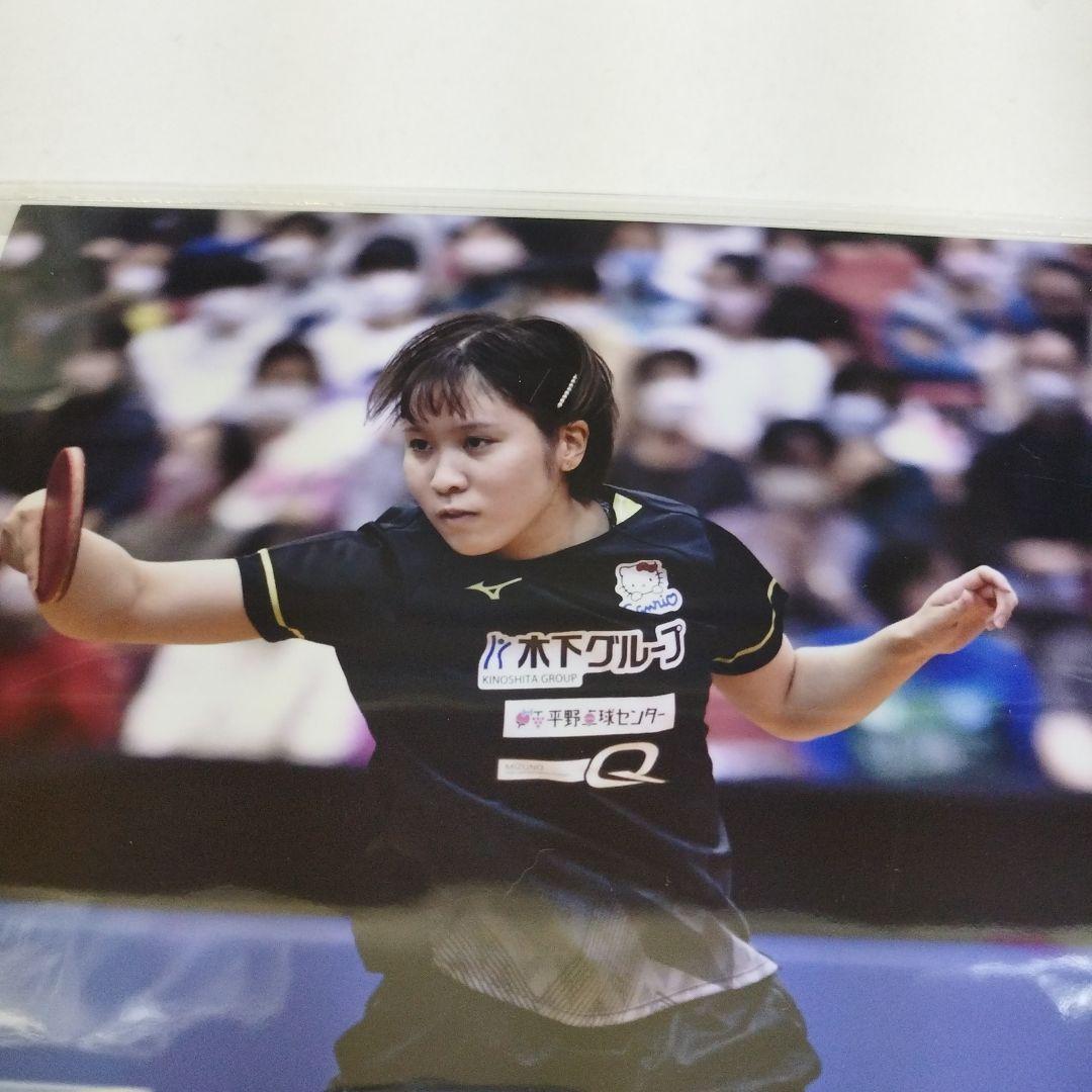 女子卓球 オリンピックメダリスト 平野美宇 直筆サイン入りフォト 証明