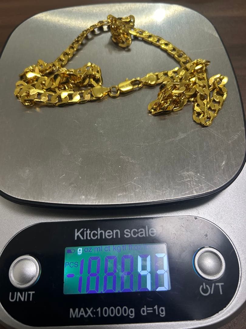 y*中様 チェーンネックレス K18中空プリムケーブルチェーン ネックレスS（43cm