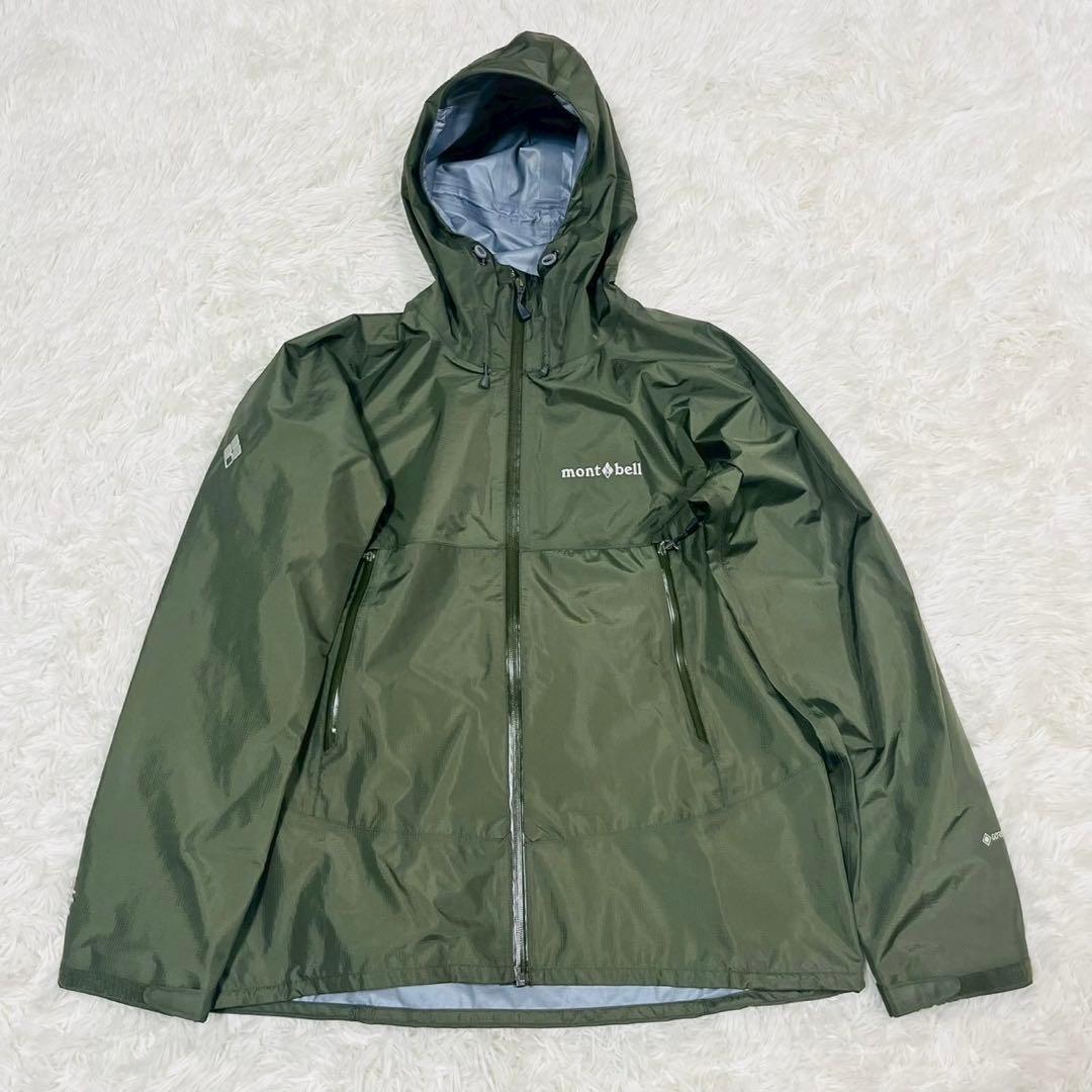 モンベル レイントレッカージャケット Women's XL タグ付きカーキ 現行