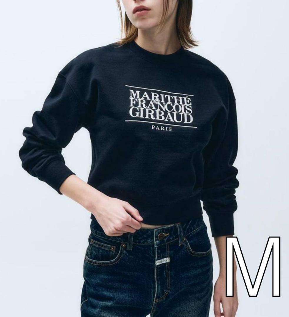 Marithe Francois Girbaud 刺繍 クロップ スウェット M - メルカリ