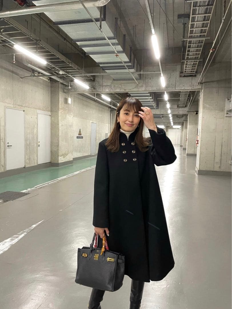 新品 GUCCI インターロッキングGウールコート グッチコート 矢田亜希子