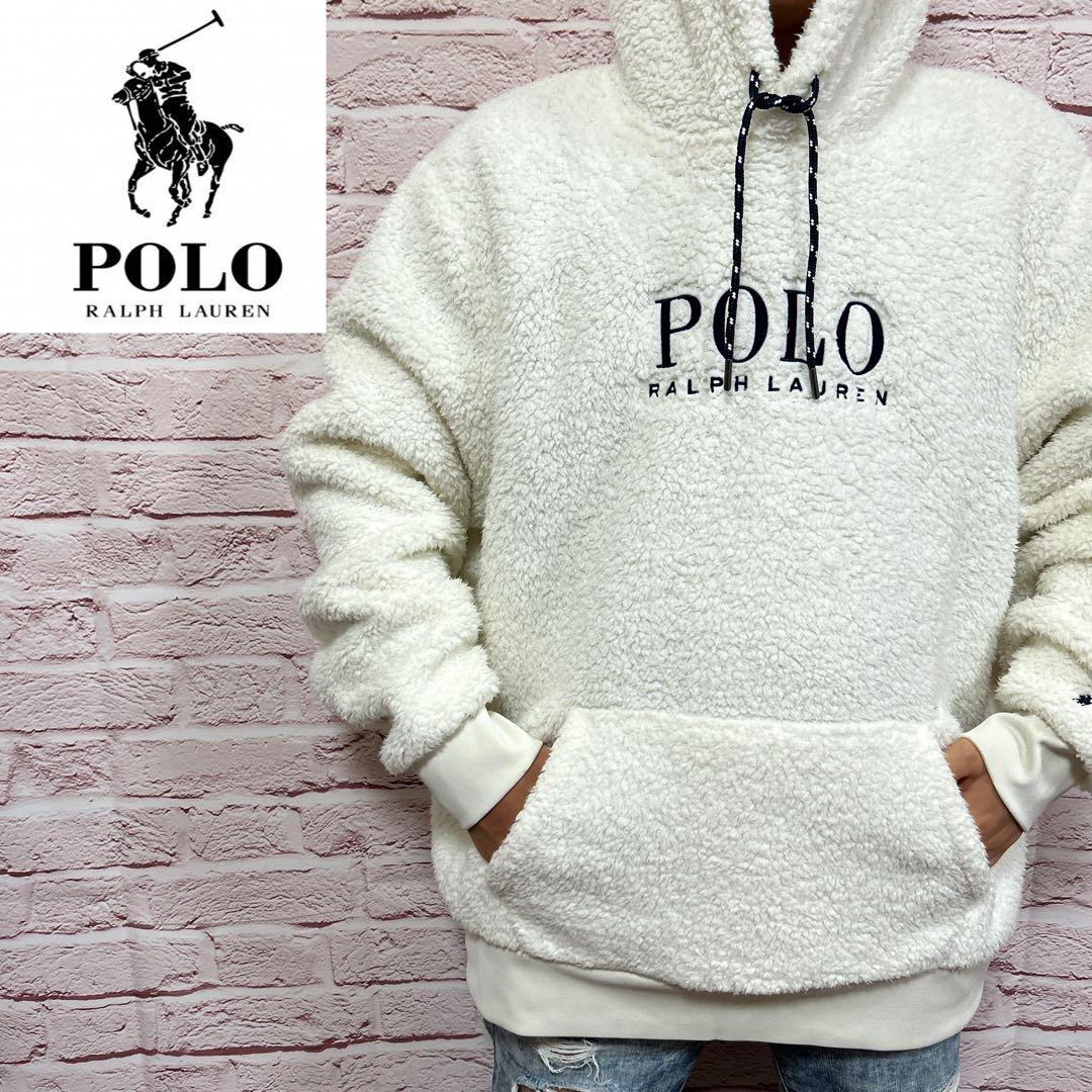 ☆お洒落の頂点☆】極美品 ポロラルフローレン ボアパーカー XL 白 超