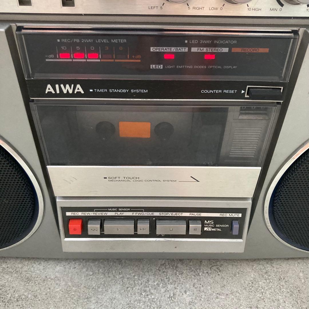 AIWA 】 アイワ CS-J60 ラジカセ 昭和レトロ 通電OK ジャンク - メルカリ