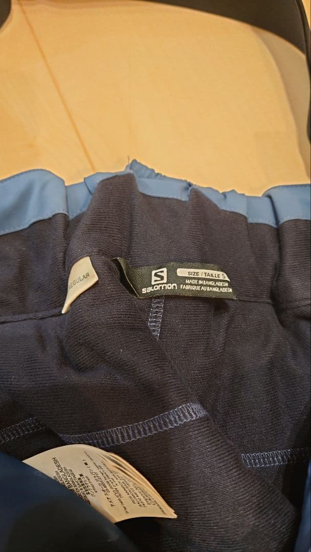 SALOMON サロモン スキーウェア パンツ(サスペンダー付き)ブルーSサイズ