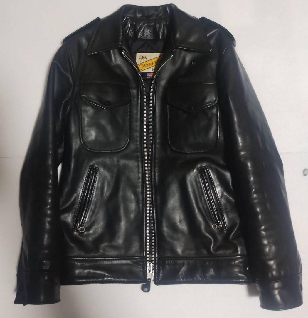 Schott ショット 別注 レザーポリスマンジャケット USA製 Mサイズ