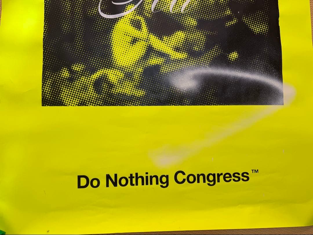 Do Nothing Congress ポスター 手刷り 藤原ヒロシ