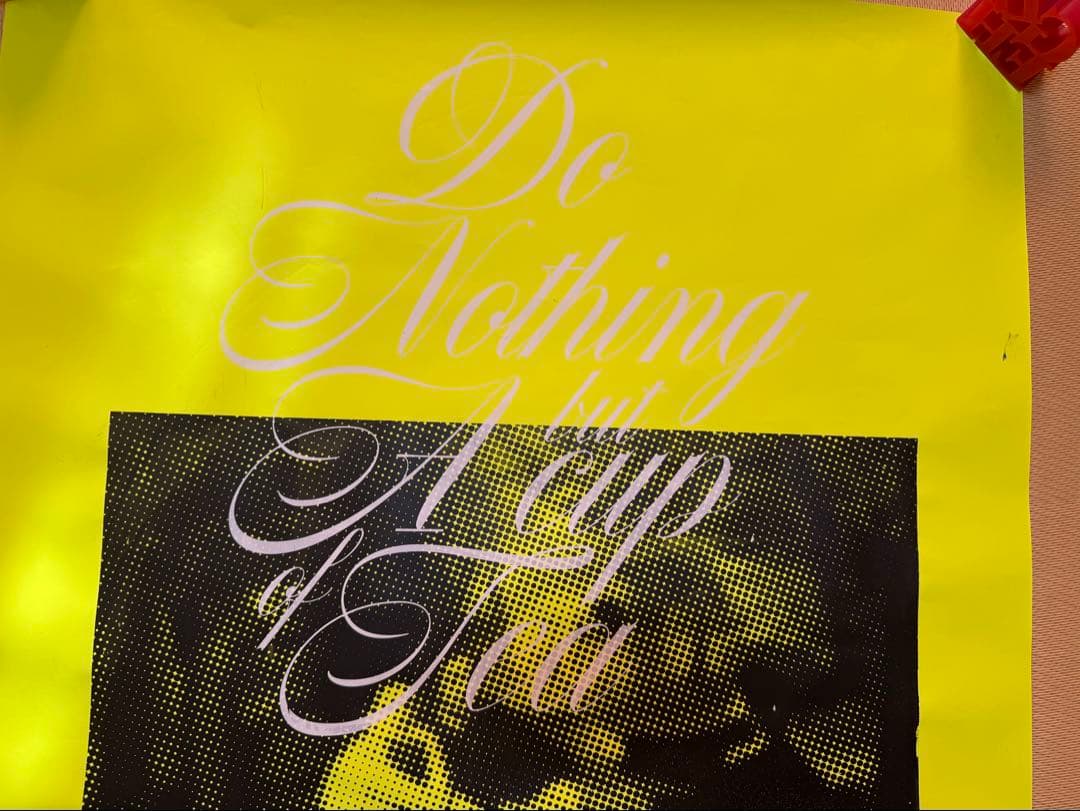 Do Nothing Congress ポスター 手刷り 藤原ヒロシ