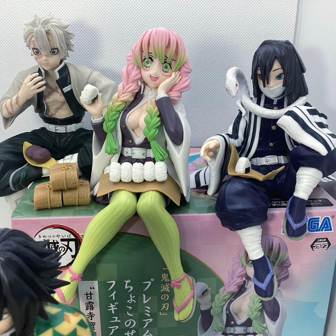 鬼滅の刃　プレミアムちょこのせフィギュア　冨岡義勇　しのぶ　伊黒　甘露寺　不死川