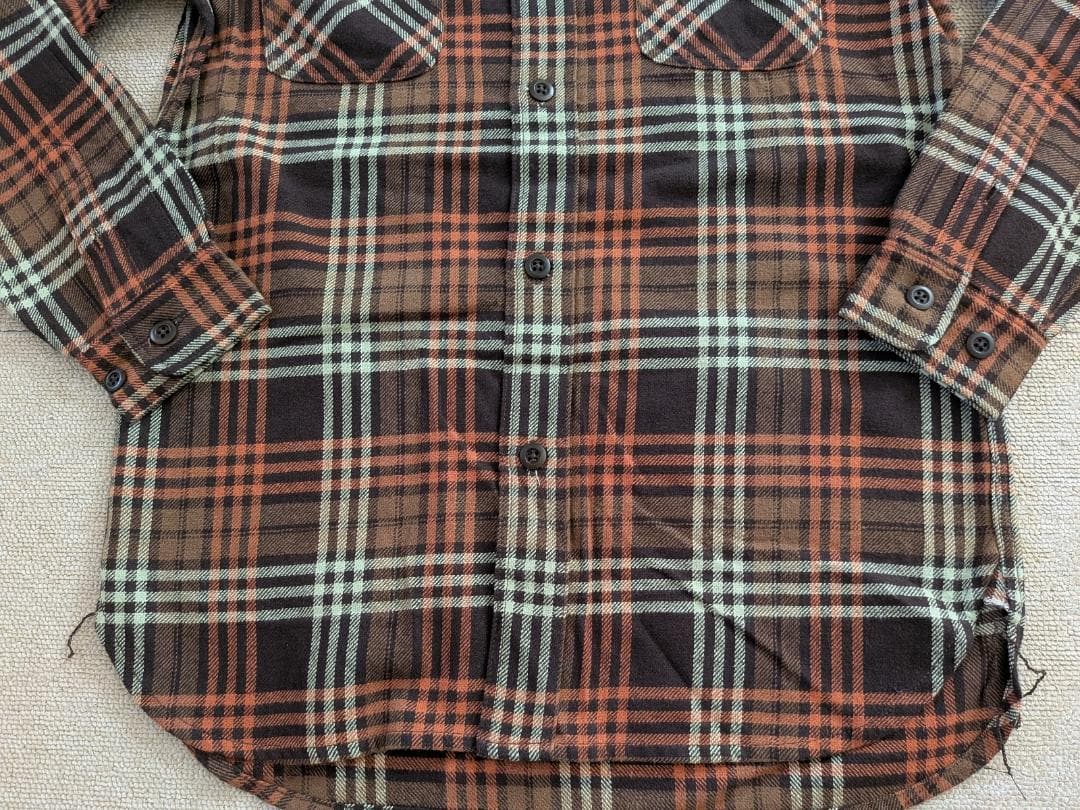 新品 ウエストライド WEST RIDE 長袖 ネルシャツ ワーク M 日本製