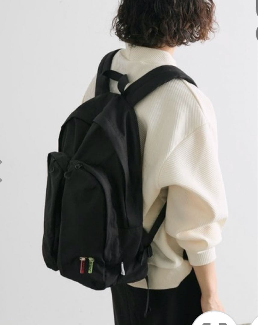 ear PAPILLONNER PEZ×ear撥水刺しゅうリュック　ブラック ear PAPILLONNER（イア パピヨネ） デイバック リュック 「PEZ(ペッツ