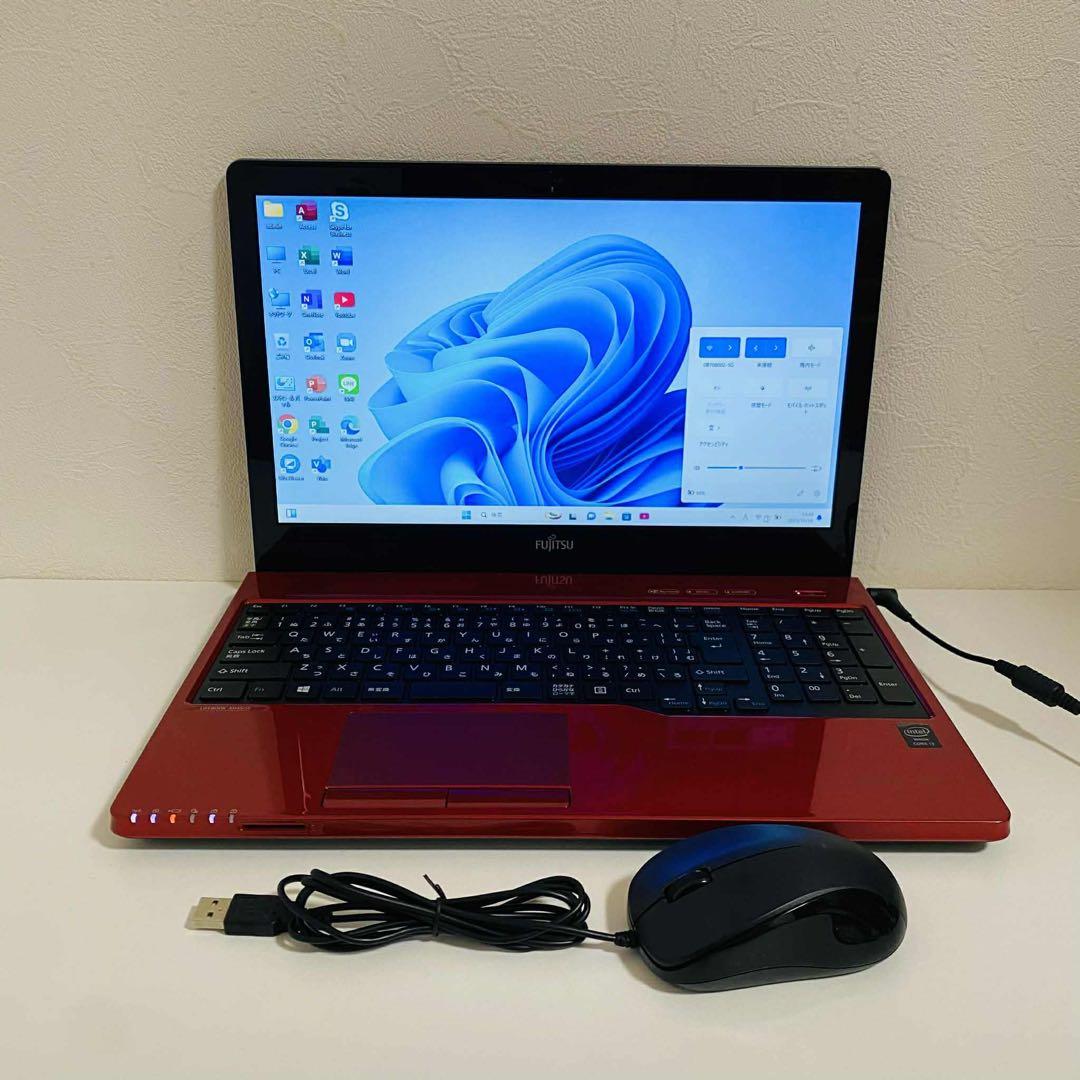 Y38 Fujitsuノートパソコン WEBカメラSSD高速 Windows11