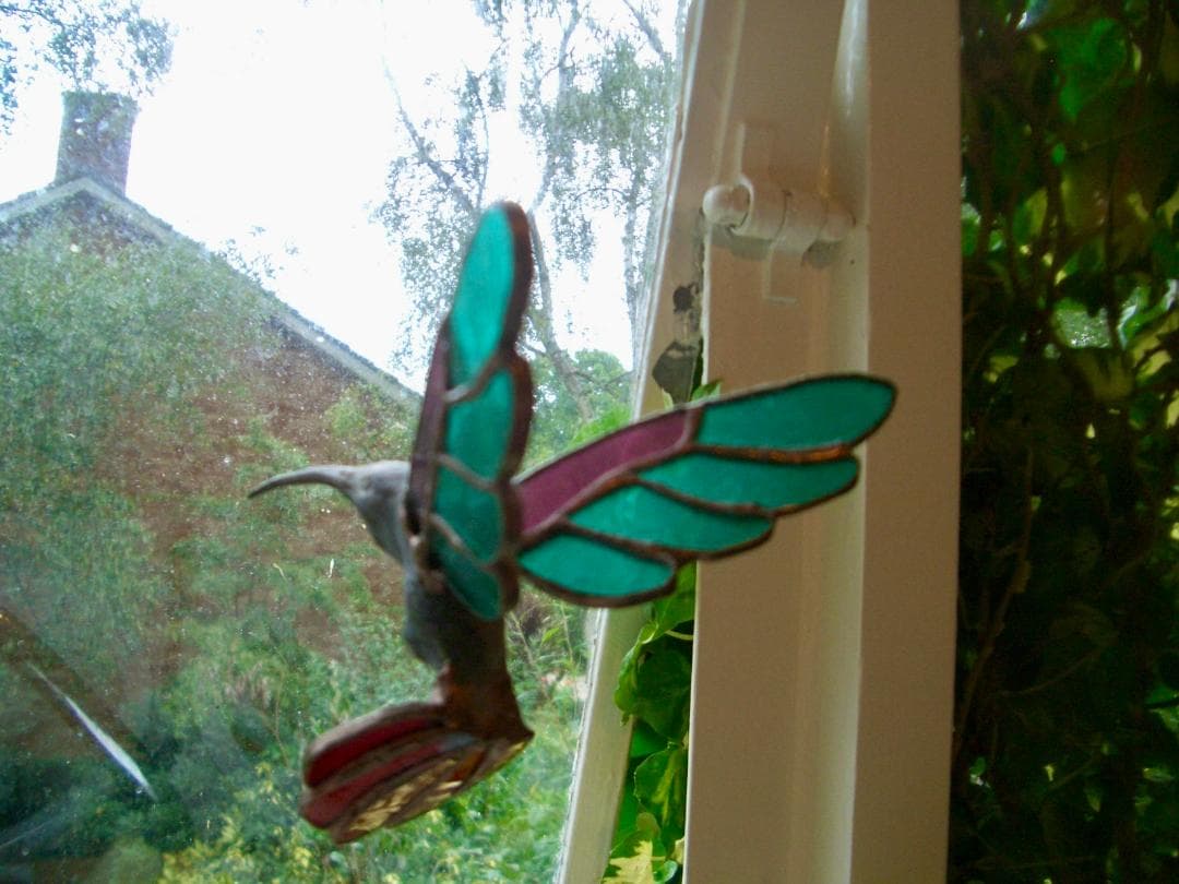 メ*6様 ヴィンテージ ハチドリ ハミングバード アメリカ製 ステンド